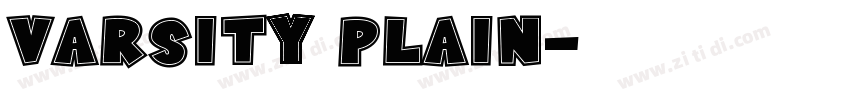 Varsity Plain字体转换